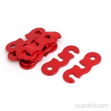 10pcs Aluminum Guyline Cord Rope Adjuster Red for Tent Camping Hiking